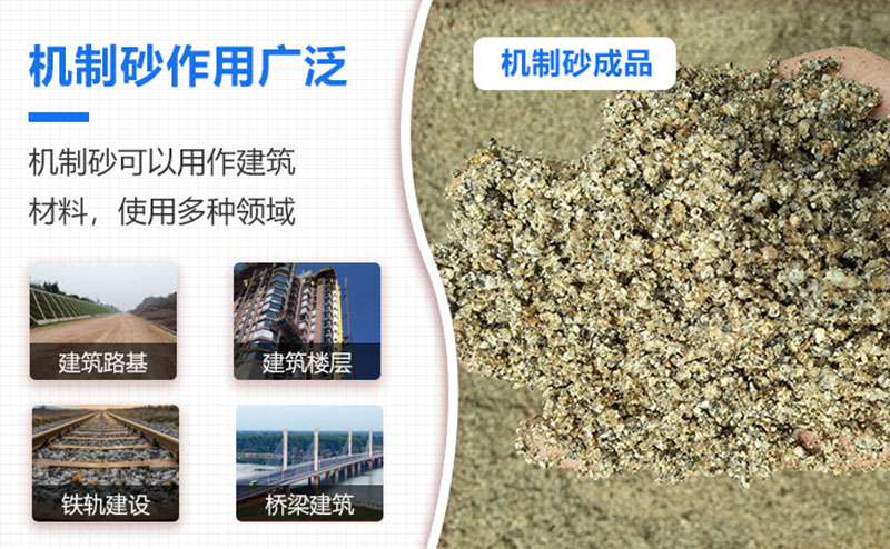 機(jī)制砂品級(jí)越來越高，用途也越來越廣泛