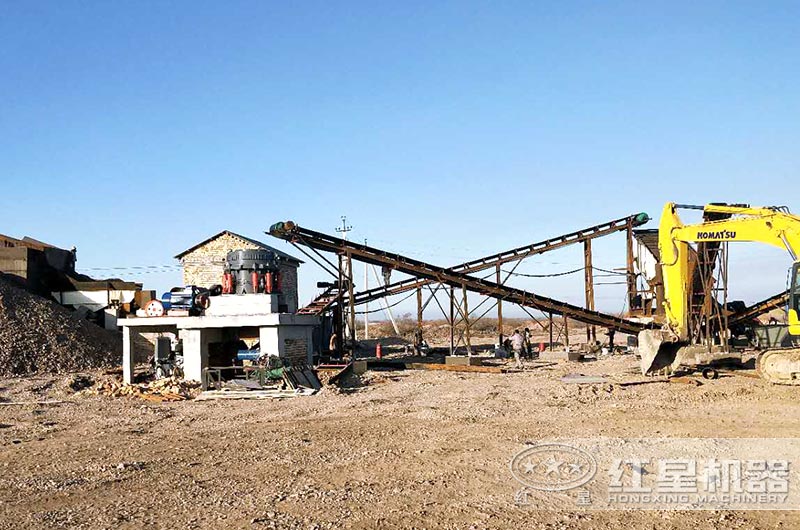 顎式破碎機、圓錐破碎機作業(yè)現(xiàn)場